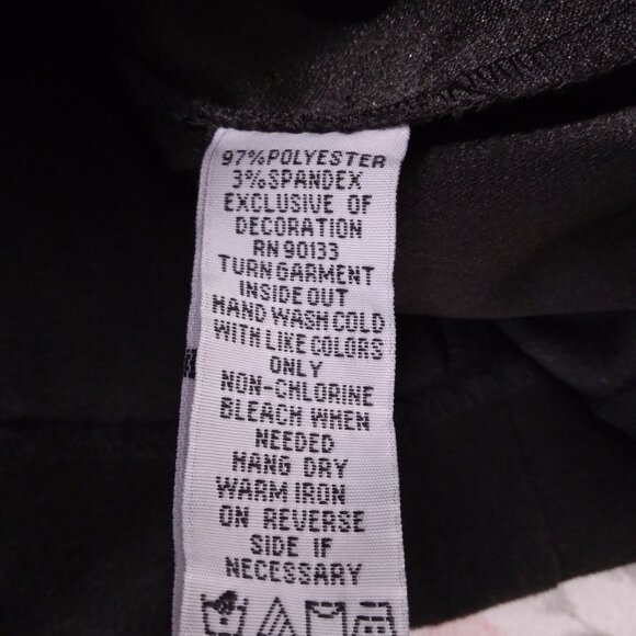 Bob Mackie | Black Faux Suede Embroidered Vest Front Zip | Size L - Picture 8 of 8